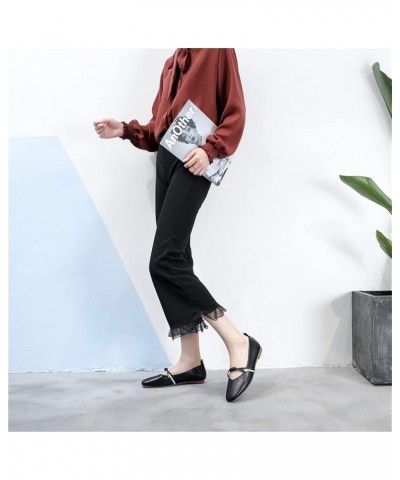 Women Ballerinas, Dolly Shoes Simple and Perfect for Leisure, Office Work, School, Indoor, Outdoor, Walking,Flesh,41 36 Black...