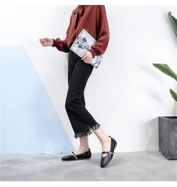 Women Ballerinas, Dolly Shoes Simple and Perfect for Leisure, Office Work, School, Indoor, Outdoor, Walking,Flesh,41 36 Black...