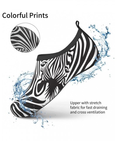 Non-Slip Water Shoes Quick-Dry Aqua Socks Barefoot Shoes for Beach Surf-Stripes Zebras $13.12 Athletic Shoes