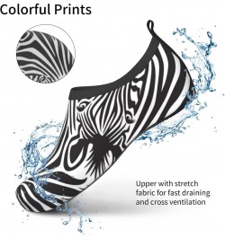 Non-Slip Water Shoes Quick-Dry Aqua Socks Barefoot Shoes for Beach Surf-Stripes Zebras $13.12 Athletic Shoes