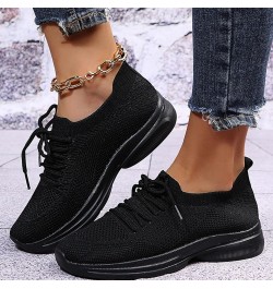 Walking Shoes for Women, Women's Fashion Mesh Wedge Sneakers Ladies Lace Up Casual Breathable Shoes Z-05 Black $20.72 Fashion...