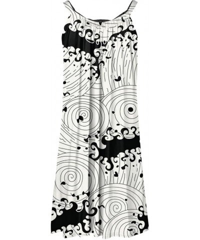 Sundresses for Women Printed Sleeveless Mini Dresses Cute Sling U Neck Beach Dress Elegant Trendy Sundresses 4-light Gray $9....