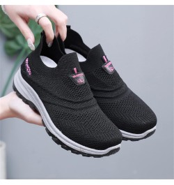 Womens Club C Sneaker Fashion Spring and Summer Women Sports Shoes Soft Sole Slip On Mesh Breathable Colorblock Sole Casual S...