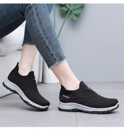 Womens Club C Sneaker Fashion Spring and Summer Women Sports Shoes Soft Sole Slip On Mesh Breathable Colorblock Sole Casual S...