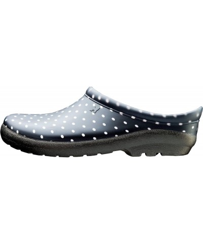 Waterproof Garden Shoe for Women – Outdoor Slip On Rain and Garden Clogs with Premium Comfort Insole, Ditsy Spring Blue 6 Bla...