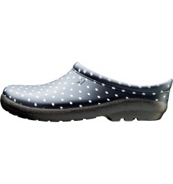 Waterproof Garden Shoe for Women – Outdoor Slip On Rain and Garden Clogs with Premium Comfort Insole, Ditsy Spring Blue 6 Bla...