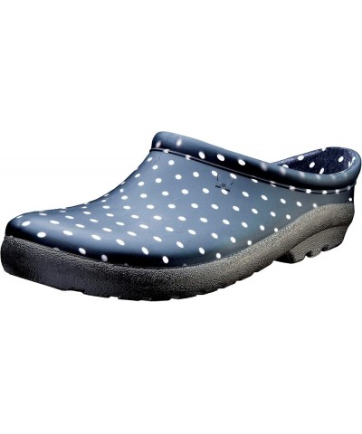 Waterproof Garden Shoe for Women – Outdoor Slip On Rain and Garden Clogs with Premium Comfort Insole, Ditsy Spring Blue 6 Bla...