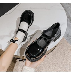 Womens Platform Mary Janes Shoes Sweet Toe Ankle Gothic Platform Dress Pumps Shoes Chunky Platform Shoes Patent Leather Dress...