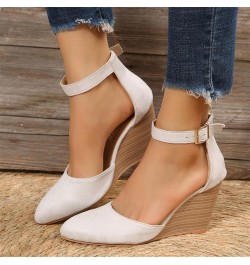 Women's Platform Wedge Sandals Short Thick Round Toe Leather Sandals Fashion Footbed Flats Shoes Double Bowknots Clearance 5-...