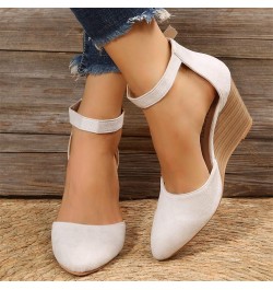 Women's Platform Wedge Sandals Short Thick Round Toe Leather Sandals Fashion Footbed Flats Shoes Double Bowknots Clearance 5-...