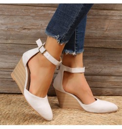 Women's Platform Wedge Sandals Short Thick Round Toe Leather Sandals Fashion Footbed Flats Shoes Double Bowknots Clearance 5-...