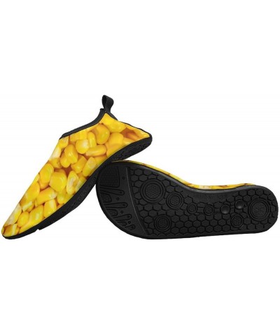 Yellow Corn Kernel Texture Men's Soft Water Shoes Beach Pool Yoga Socks Swim Shoes Sport for Women 7/8women,5/6men $14.88 Ath...