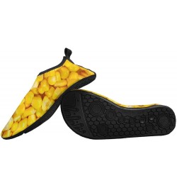 Yellow Corn Kernel Texture Men's Soft Water Shoes Beach Pool Yoga Socks Swim Shoes Sport for Women 7/8women,5/6men $14.88 Ath...