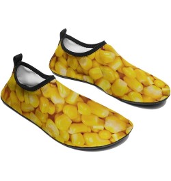 Yellow Corn Kernel Texture Men's Soft Water Shoes Beach Pool Yoga Socks Swim Shoes Sport for Women 7/8women,5/6men $14.88 Ath...