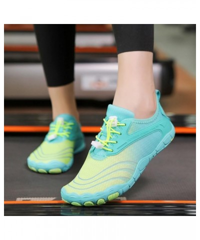 Slip on Walking Shoes Women Women's Water Shoes Barefoot Socks for Beach Swim Yoga Outdoor Sports 7.5 Green $19.28 Outdoor Shoes