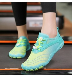 Slip on Walking Shoes Women Women's Water Shoes Barefoot Socks for Beach Swim Yoga Outdoor Sports 7.5 Green $19.28 Outdoor Shoes