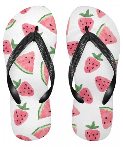 Watermelon Strawberry Flip Flop Sandal Men's and Women's Summer Sandal | Beach & Water Shoes(37) $11.04 Sandals