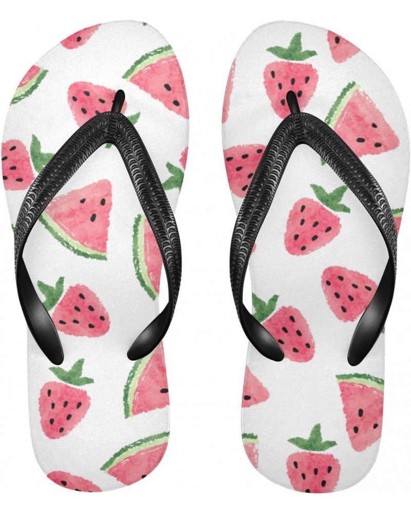 Watermelon Strawberry Flip Flop Sandal Men's and Women's Summer Sandal | Beach & Water Shoes(37) $11.04 Sandals