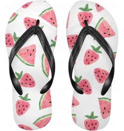 Watermelon Strawberry Flip Flop Sandal Men's and Women's Summer Sandal | Beach & Water Shoes(37) $11.04 Sandals