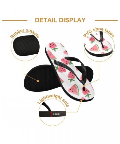 Watermelon Strawberry Flip Flop Sandal Men's and Women's Summer Sandal | Beach & Water Shoes(37) $11.04 Sandals