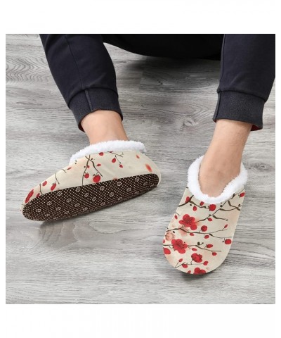 Women's Closed Back House Slippers Memory Foam Slippers Comfy Slippers Floral Indoor Outdoor Winter Bedroom Shoes Fuzzy Fleec...