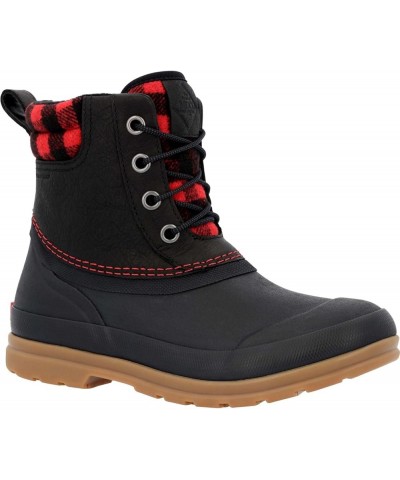 Women's Odlw6pld Originals Leather Duck Lace 6 Black/Buffalo Plaid $38.88 Outdoor Shoes