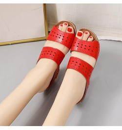 Women Non Slip Quick Drying Platform Sandals Fashion Summer Plus Size Open Toe Hollow Wedges Sandals Roman Style Women's Sand...