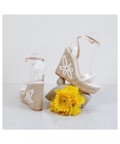 Patent Espadrilles Women Open Toe Fashion Wedge Sandals White 1 $25.59 Sandals