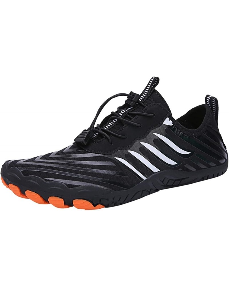 Summer Water Shoes Men and Women Quick Drying Shoes Hiking Swimming Diving Shoes Tracing Shoes Elastic Lace Up Stripes Fashio...