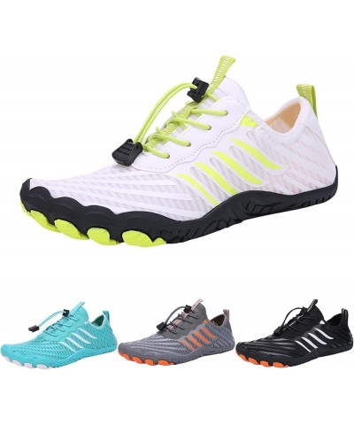 Summer Water Shoes Men and Women Quick Drying Shoes Hiking Swimming Diving Shoes Tracing Shoes Elastic Lace Up Stripes Fashio...