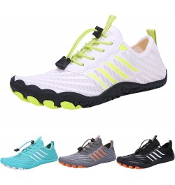 Summer Water Shoes Men and Women Quick Drying Shoes Hiking Swimming Diving Shoes Tracing Shoes Elastic Lace Up Stripes Fashio...