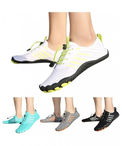 Summer Water Shoes Men and Women Quick Drying Shoes Hiking Swimming Diving Shoes Tracing Shoes Elastic Lace Up Stripes Fashio...