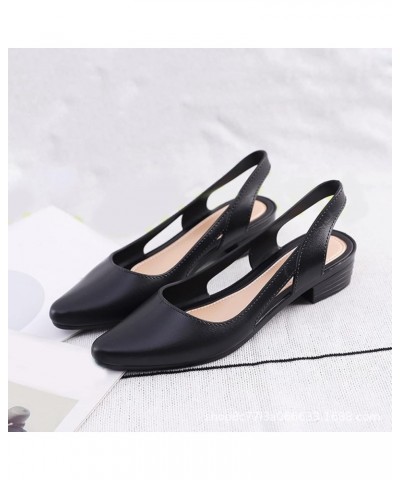 Platform Boots Sleep Wedges For Adults Legs Black Platform Loafers Women Sandals Black Heeled Sandals For Wom Black-3 $12.53 ...