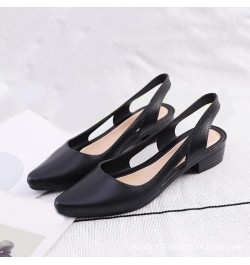 Platform Boots Sleep Wedges For Adults Legs Black Platform Loafers Women Sandals Black Heeled Sandals For Wom Black-3 $12.53 ...