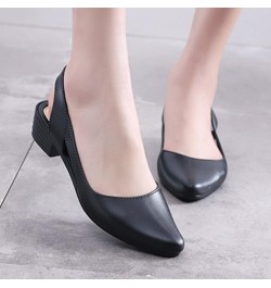 Platform Boots Sleep Wedges For Adults Legs Black Platform Loafers Women Sandals Black Heeled Sandals For Wom Black-3 $12.53 ...