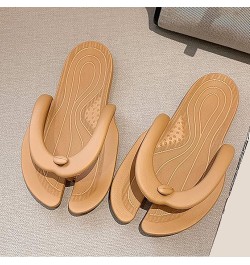 Women's Flat Slide Sandals Bathroom Shower Quick Drying Shoes 2023 Summer New Flat Slippers Non Slip Herringbone Slippers (Re...