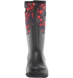 Women's Mesa Rain Boot Super Flowers Print - Black $39.48 Outdoor Shoes