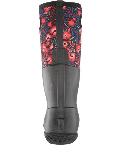 Women's Mesa Rain Boot Super Flowers Print - Black $39.48 Outdoor Shoes