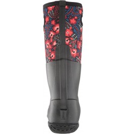 Women's Mesa Rain Boot Super Flowers Print - Black $39.48 Outdoor Shoes