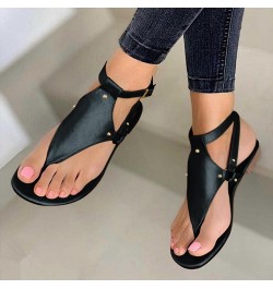 Sandals for Women Casual Summer Roman Open Toe Sandals Buckle Strap Leather Flat Sandal Walking Retro Women Fashion Slingback...