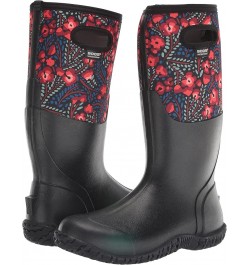 Women's Mesa Rain Boot Super Flowers Print - Black $39.48 Outdoor Shoes