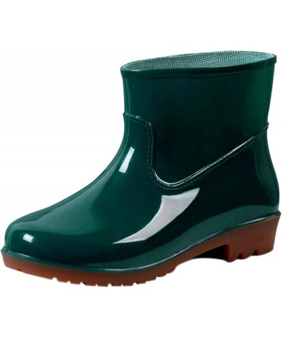 Womens Rain Boots Size 9, Women's Mid Calf Rain Boots Waterproof Lightweight Garden Shoes Green $14.75 Boots