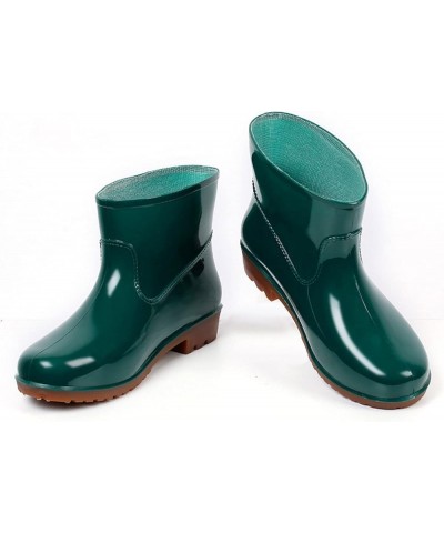 Womens Rain Boots Size 9, Women's Mid Calf Rain Boots Waterproof Lightweight Garden Shoes Green $14.75 Boots