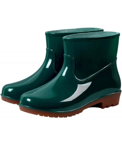 Womens Rain Boots Size 9, Women's Mid Calf Rain Boots Waterproof Lightweight Garden Shoes Green $14.75 Boots