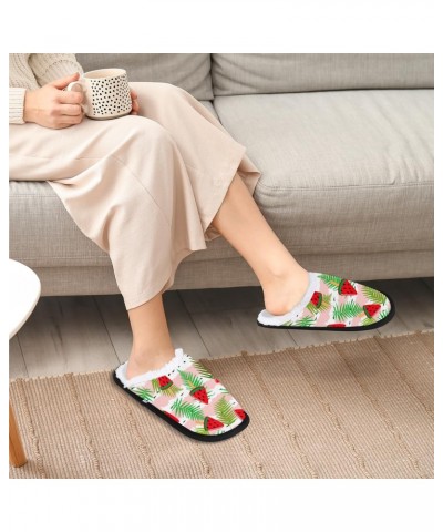 Women's Memory Foam Slippers Ice Cream Soft Cozy Plush Lined House Slipper Indoor Non-Slip Slippers for Girls Boys(Watermelon...