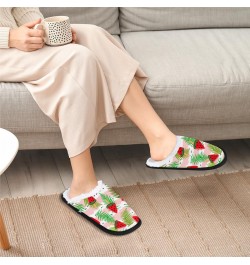 Women's Memory Foam Slippers Ice Cream Soft Cozy Plush Lined House Slipper Indoor Non-Slip Slippers for Girls Boys(Watermelon...