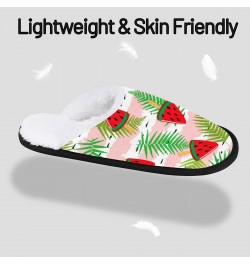 Women's Memory Foam Slippers Ice Cream Soft Cozy Plush Lined House Slipper Indoor Non-Slip Slippers for Girls Boys(Watermelon...