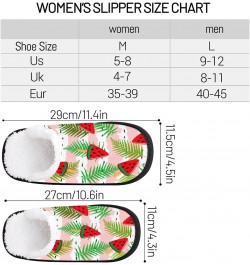 Women's Memory Foam Slippers Ice Cream Soft Cozy Plush Lined House Slipper Indoor Non-Slip Slippers for Girls Boys(Watermelon...