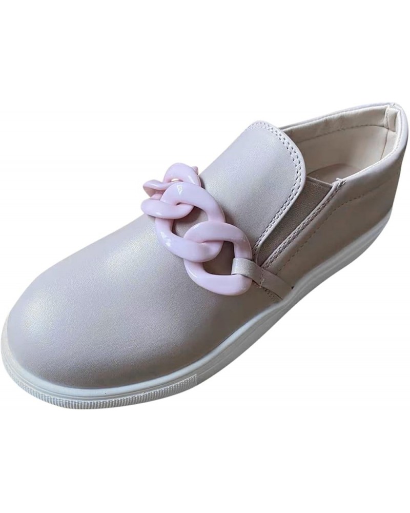 Women Ladies Solid Fashion Bowknot Casual Loafers Roman Cloth Shoes Z 01-beige $20.87 Fashion Sneakers