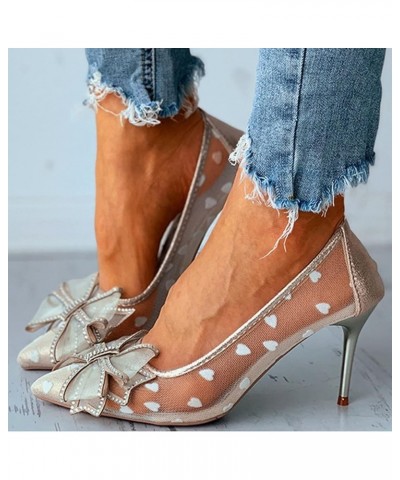 Comfortable Low Heeled sandals Gold sandals For Women Heels Women sandals For Dresses Talon Women Heeled sandals Size B-beige...